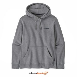 Sudadera Hombre Patagonia P6 Logo Hoody | GRAVEL HEATHER