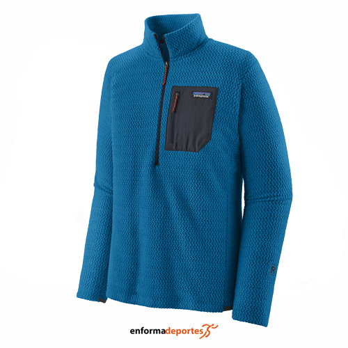 POLAR HOMBRE PATAGONIA R1 AIR ZIP NECK | EMDLESS BLUE