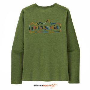 Camiseta hombre Patagonia l/s Cap Cool Daily Graphic Shirt | Unity Fitz: Terrain Green