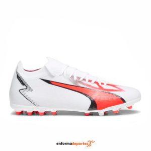 Bota Futbol Hombre Puma Ultra Match Mg | WHITE-PUMA BL