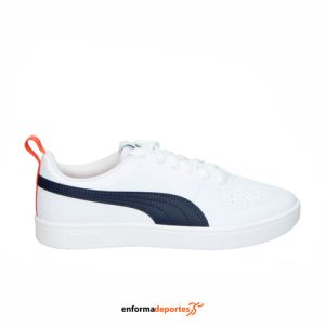 ZAPATILLA JUNIOR PUMA RICKIE | WHITE-PEACOAT