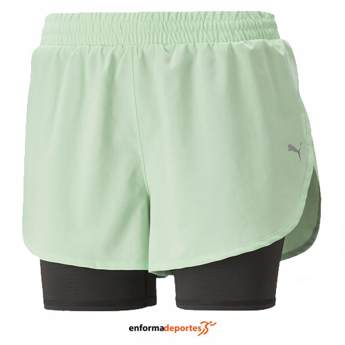 PANTALON CORTO MUJER PUMA RUN FAVORITE WOVEN 2 | MINT-PUMA BL