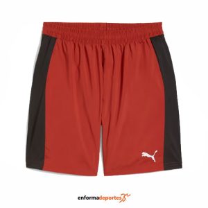 PANTALON CORTO HOMBRE PUMA RUN FAVORITE VELOCITY WOVEN | RED-PUMA BLACK