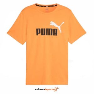 CAMISETA HOMBRE PUMA ESS+ 2 COL LOGO | CLEMENTINE