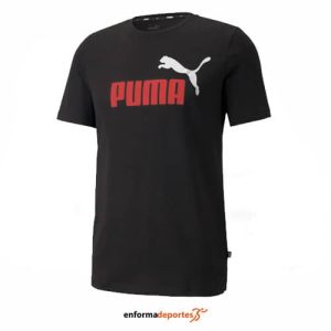 CAMISETA HOMBRE PUMA ESS+ 2 COL LOGO | PUMA BLACK