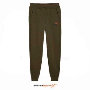 PANTALON HOMBRE PUMA ESS+ 2 COL LOGO PANT MYRTLE | DARK OLIVE