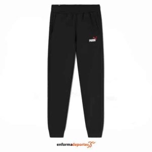 PANTALON HOMBRE PUMA ESS+ 2 COL LOGO PANT MYRTLE | BLACK-REDMAZI