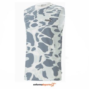 CAMISETA HOMBRE PUMA SUMMER SPLASH AOP SLEEVELESS TEE | PUMA BLACK