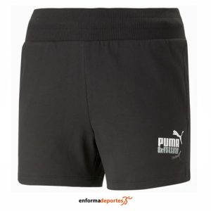 PANTALON CORTO HOMBRE PUMA SUMMER SPLASH SWEAT 4″ | PUMA BLACK
