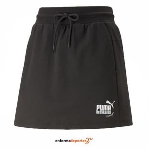 FALDA MUJER PUMA SUMMER SPLASH SWEAT SKIRT 5″ | PUMA BLACK