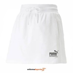 FALDA MUJER PUMA SUMMER SPLASH SWEAT SKIRT 5″ | PUMA WHITE