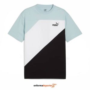 CAMISETA HOMBRE PUMA POWER COLORBLOC LIME SHEEN | SURF