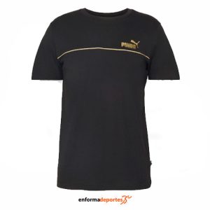 CAMISETA HOMBRE PUMA ESS+ MINIMAL GOLD | BLACK