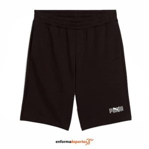 PANTALON CORTO HOMBRE PUMA ESS LOGO LAB PUMA BLACK | BLACK