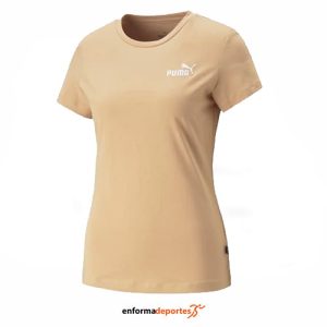 CAMISETA MUJER PUMA ESS+ EMBROIDERY | TAN