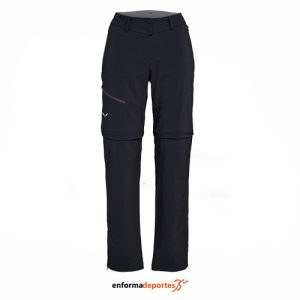 PANTALON MUJER SALEWA PUEZ TERMINAL 2 REGULAR | 0910 BLACK OUT