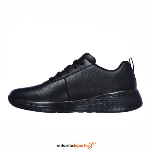 ZAPATILLA MUJER SKECHERS MARSING-GMINA | BLACK PRIME ASIA LEATHER - Imagen 2