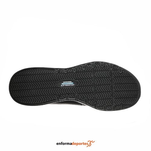 ZAPATILLA MUJER SKECHERS MARSING-GMINA | BLACK PRIME ASIA LEATHER - Imagen 3