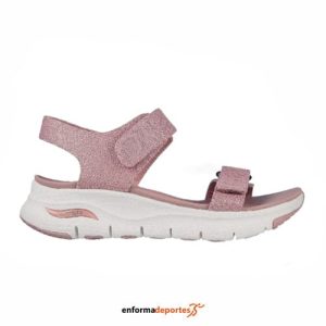 SANDALIA MUJER SKECHERS ARCH FIT | MAUVE MESH