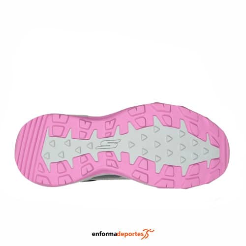 ZAPATILLA MUJER SKECHERS GO RUN TRAIL ALTITUDE-RIDGEBA | GRAY LEATHER/PINK TRIM - Imagen 3