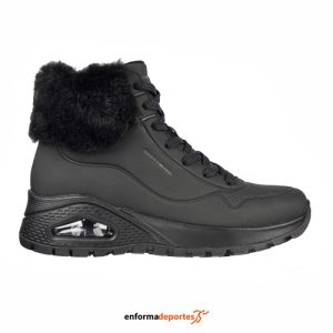 Bota Mujer skechers Uno Rugged – Fall Air | BLACK