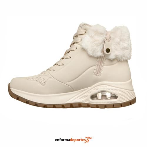 Bota Mujer skechers Uno Rugged – Fall Air | OFF WHITE DURABUCK/FAUX F - Imagen 2