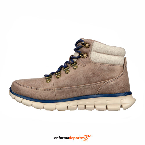 BOTA MUJER SKECHERS SYNERGY-COOL SEEKER | TAUPE MICROLEATHER/FELT - Imagen 2