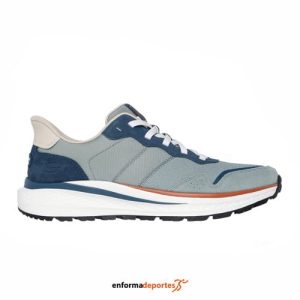 ZAPATILLA HOMBRE SKECHERS SLADE ULTRA-MERCER | GRAY LEATHER / MESH