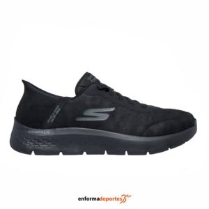 Zapatilla Hombre Skechers Go Walk Flex | BLACK LEATHER