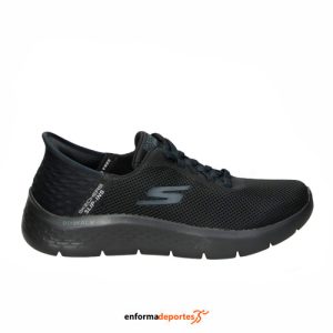 ZAPATILLA HOMBRE SKECHERS GO WALK FLEX-HANDS U | BLACK TEXTILE