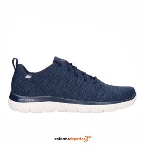 ZAPATILLA HOMBRE SKECHERS SUMMITS – DOHARIS | NAVY KNIT/TRIM