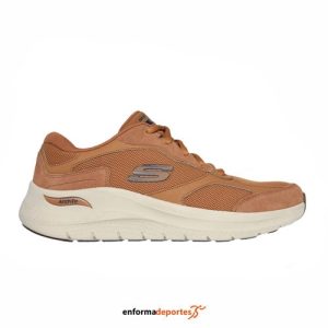ZAPATILLA HOMBRE SKECHERS ARCH FIT 2.0 – THE KEEP | WHISKEY SUEDE/MESH/DURALE