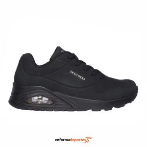 ZAPATILLA HOMBRE SKECHERS UNO | BLACK DURABUCK/TRIM