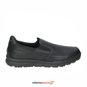 ZAPATILLA HOMBRE SKECHERS NAMPA- GROTON | BLACK SYNTHETIC/PU