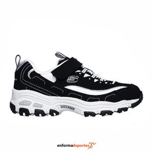 ZAPATILLA INFANTIL SKECHERS D’LITES CROWD APPEAL | NEGRO/BLANCO