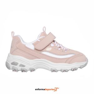 ZAPATILLA INFANTIL SKECHERS D’LITES CROWD APPEAL | ROSA/BLANCO