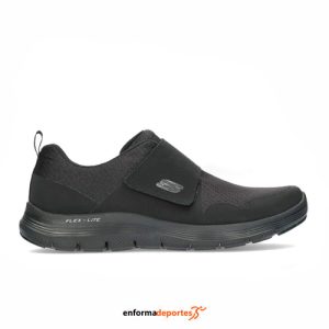 ZAPATILLA HOMBRE SKECHERS FLEX ADVANTAGE 4.0 | BLACK MESH/SYNTHETIC/LEAT
