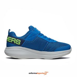 ZAPATILLA JUNIOR SKECHERS GO RUN FAST-THARO | AZULON