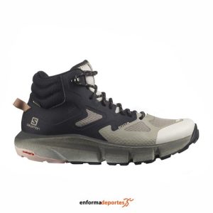 BOTA MUJER SALOMON PREDICT HIKE MID GTX | VINTAGE KAKI/BLACK/MOCHA
