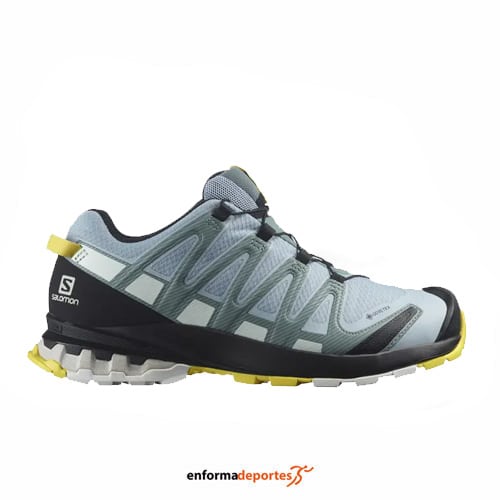 ZAPATILLA MUJER SALOMON XA PRO 3D V8 GTX | ZEN BLUE/WHITE