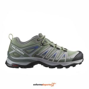 Zapatilla mujer Salomon x Ultra Pioneer Aero | OIL GREEN/CASTOR GRAY/AMP