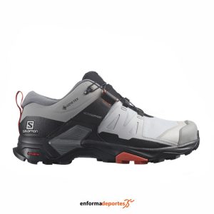 ZAPATILLA MUJER SALOMON X ULTRA 4 WIDE GTX | ALLOY/QUIET SHADE/BURNT S