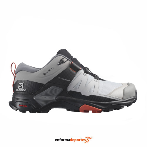 ZAPATILLA MUJER SALOMON X ULTRA 4 WIDE GTX | ALLOY/QUIET SHADE/BURNT S