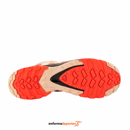 ZAPATILLA MUJER SALOMON XA PRO 3D V8 GTX | LUNAR ROCK/CHERRY TOMATO/ - Imagen 3