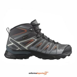Bota mujer Salomon X Ultra Pioneer Mid Gtx | MAGNET/QUIET SHADE/CORAL