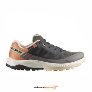 Zapatilla mujer Salomon Outrise Gtx | MAGNET/BLACK/CORAL GOLD