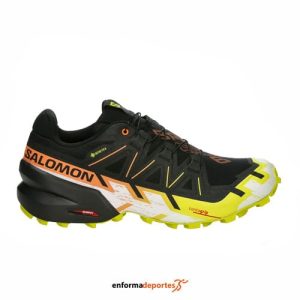 ZAPATILLA HOMBRE SALOMON SPEEDCROSS 6 GTX | BLACK/SULPHUR SPRING/BIRD