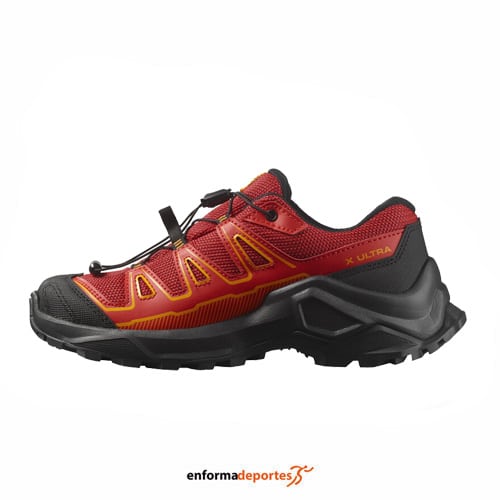 Zapatilla junior Salomon X Ultra Gtx | BIKING RED/BLACK/FLAME SC - Imagen 2