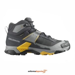 Bota hombre Salomon X Ultra 5 Mid Gtx | ASPHALT/MONUMENT/SPICY MU