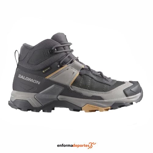 Bota mujer Salomon X Ultra 5 Mid Gtx | NINE IRON/GULL/SOFT CLAY